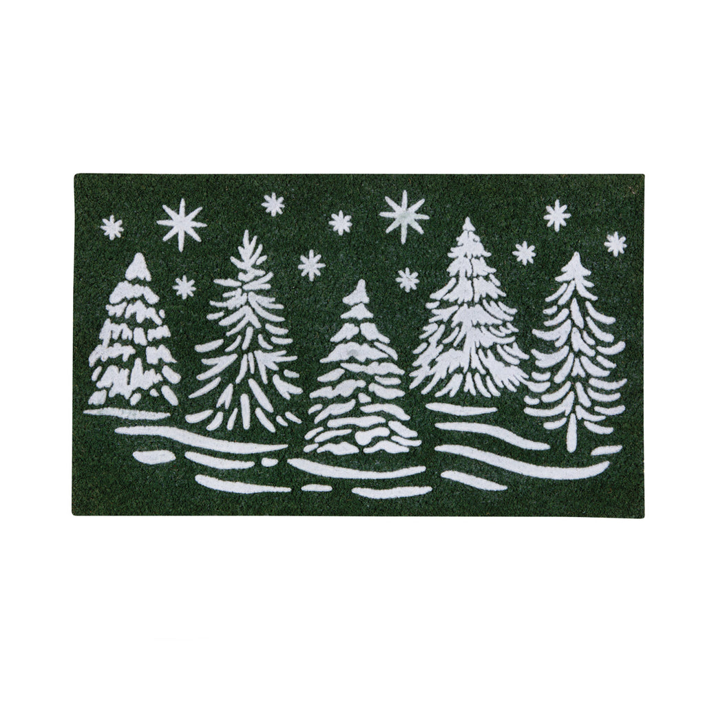 Coconut Fiber Doormat / Winter Frost