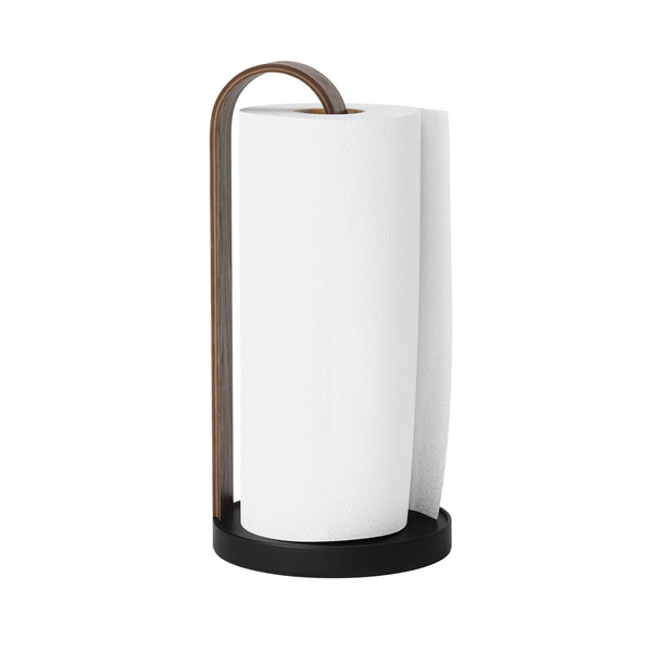 Bellwood Paper Towel Holder / Black & Walnut