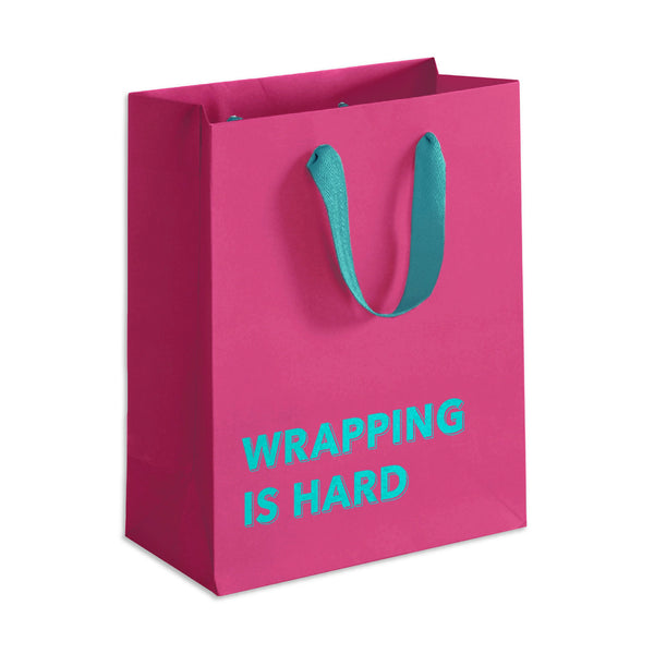 Designer Gift Bag / Magenta Wrapping is Hard