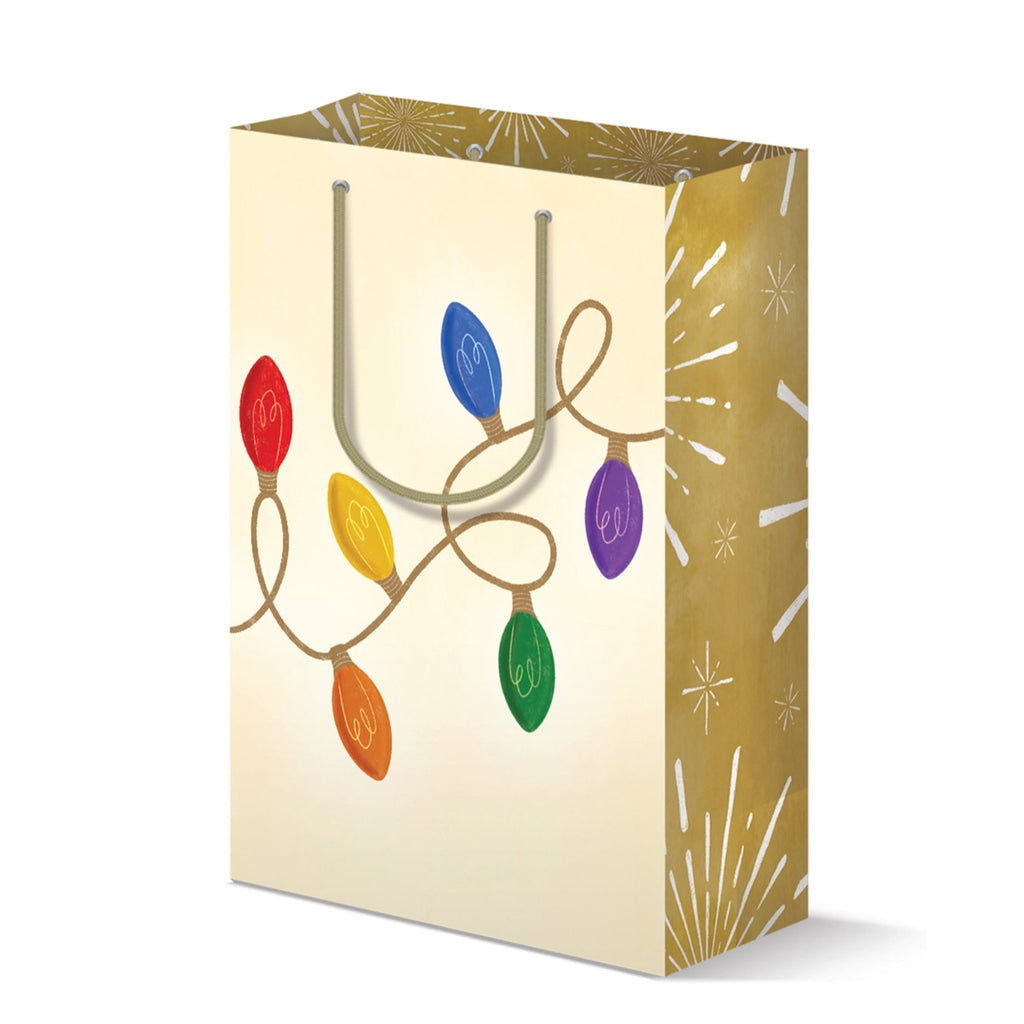 Holiday Designer Gift Bag / Holiday Lights