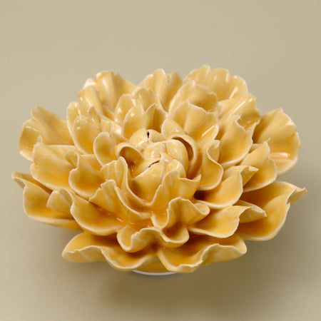 Ceramic Flower / Yellow Carnation