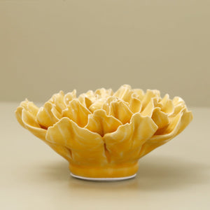 Ceramic Flower / Yellow Carnation