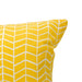 Outdoor Square Pillow / Yellow Geometric