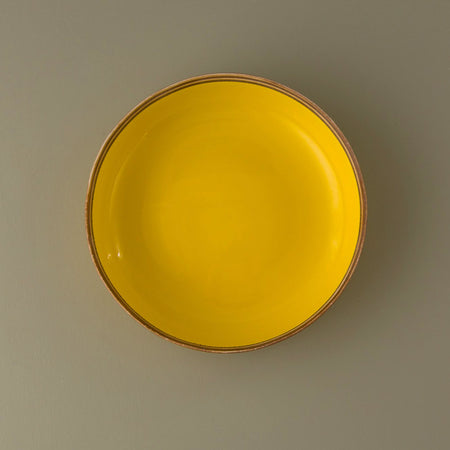 Glossy Yellow Pasta Bowl