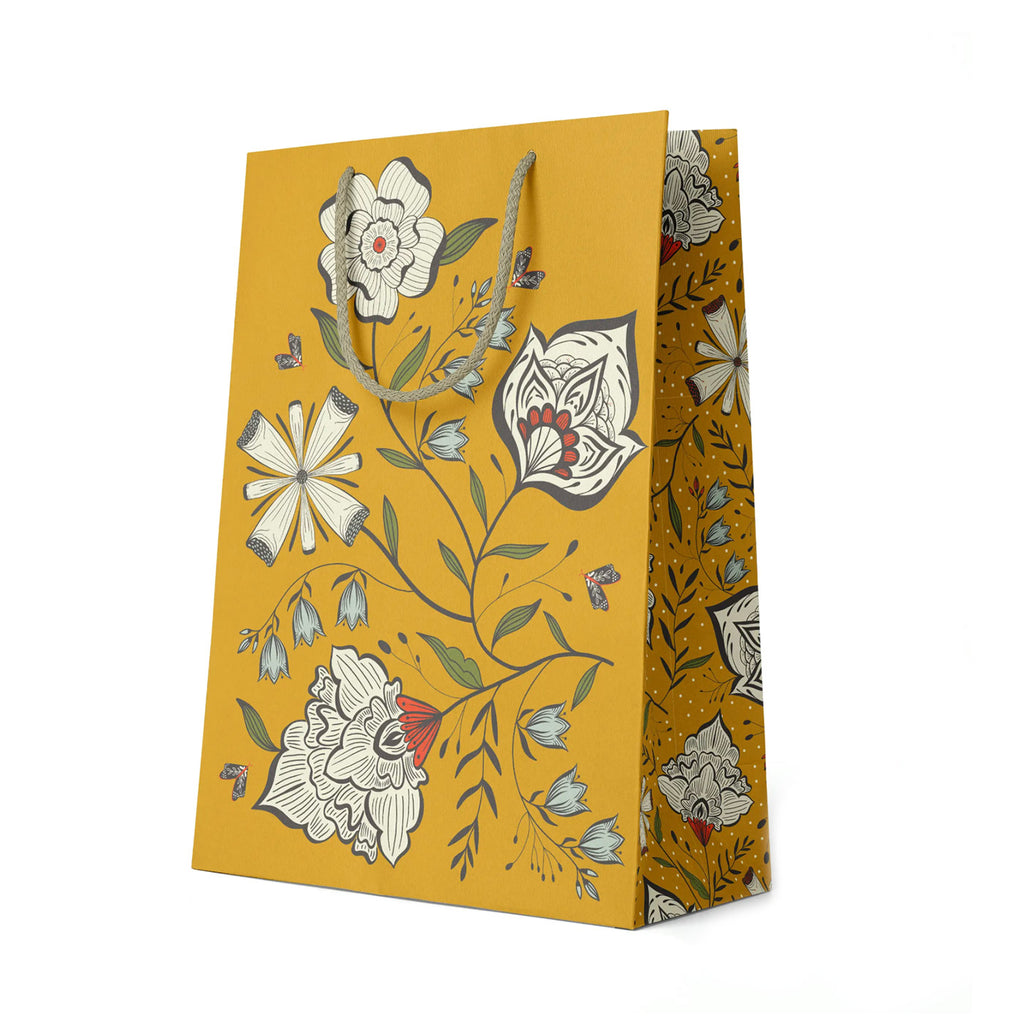 Yellow Orchid Large Gift Bag