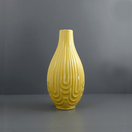 Yellow Ridge Vase