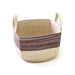 Makaua Palm Leaf Revistero Basket / Zebra Miel