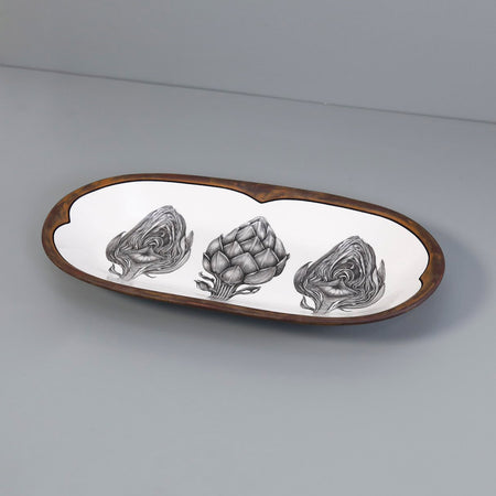 Laura Zindel Rectangular Serving Dish / Artichoke
