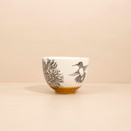 Laura Zindel Small Deep Bowl / Hummingbird #1