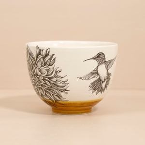 Laura Zindel Small Deep Bowl / Hummingbird #1