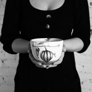 Laura Zindel Small Deep Bowl / Ghost Pumpkin