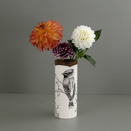 Laura Zindel Canister Vase / Small / Waxwing