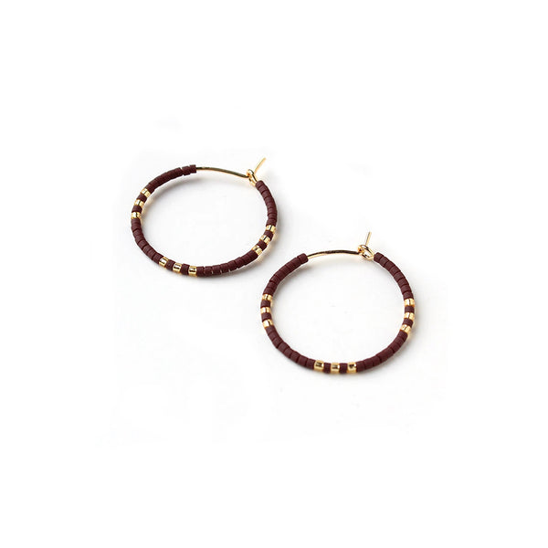 Zoe Hoop Earrings / Small / Espresso