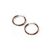 Zoe Hoop Earrings / Small / Espresso