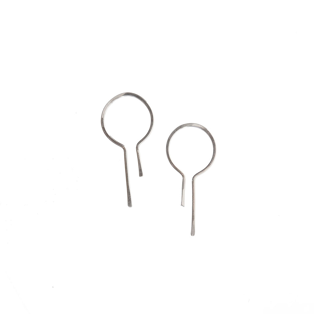 Mini Orbit Earrings / Sterling Silver