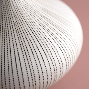 Monique Porcelain Vase / Brown Stripe