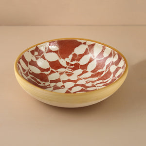 Terrafirma 8" Round Bowl / Aspen / Poppy