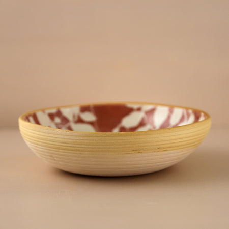 Terrafirma 8" Round Bowl / Aspen / Poppy
