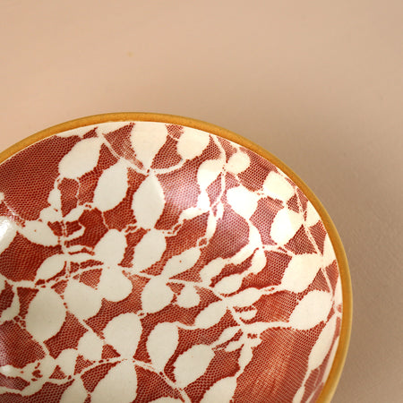 Terrafirma 8" Round Bowl / Aspen / Poppy