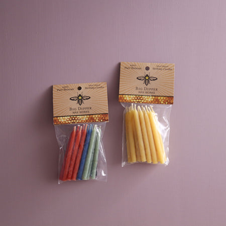 Big Dipper Beeswax Birthday Candles /12pc