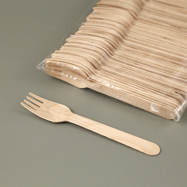 Birchwood Disposable Forks / 100pc Pack