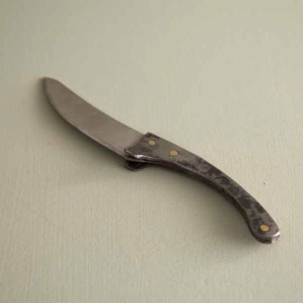 Forged Iron Handle Cheese Knife