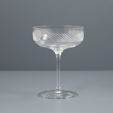 Bourbon Street Etched Martini Coupe