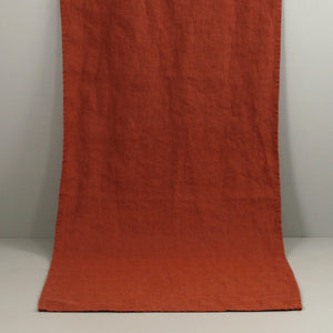 Terra Linen Table Runners / Brick