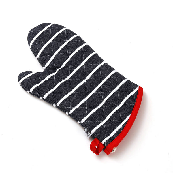 Butcher Stripe Cotton Oven Mitt