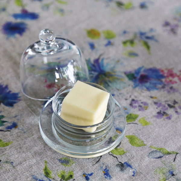 Piper Round Glass Butter Dish