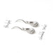 Cast Calendula Seed Earrings / Silver