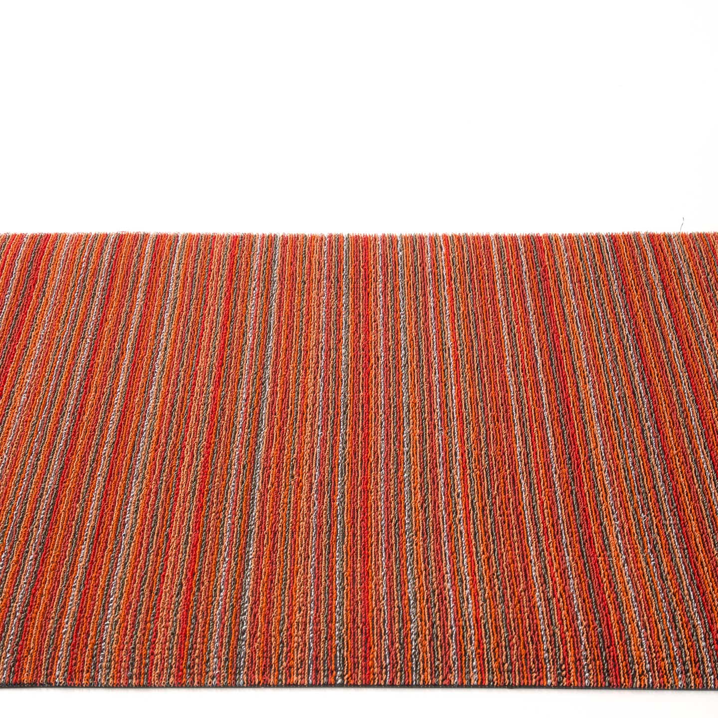 Orange Skinny Stripe Shag Mat – ECOVIBE