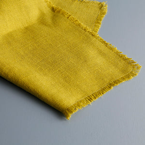 Rustic Linen Table Runners / Citrine