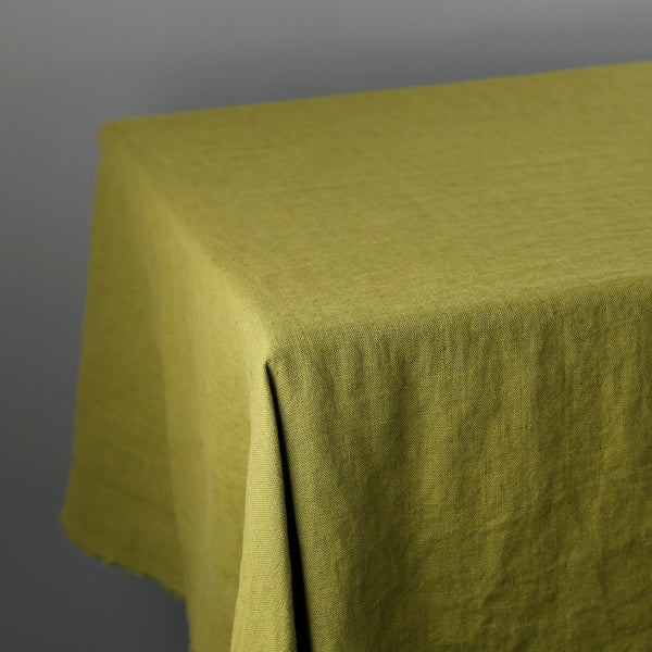 Fern Green Linen Tablecloth