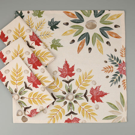 Foliage Cotton Napkin Set / 4pc