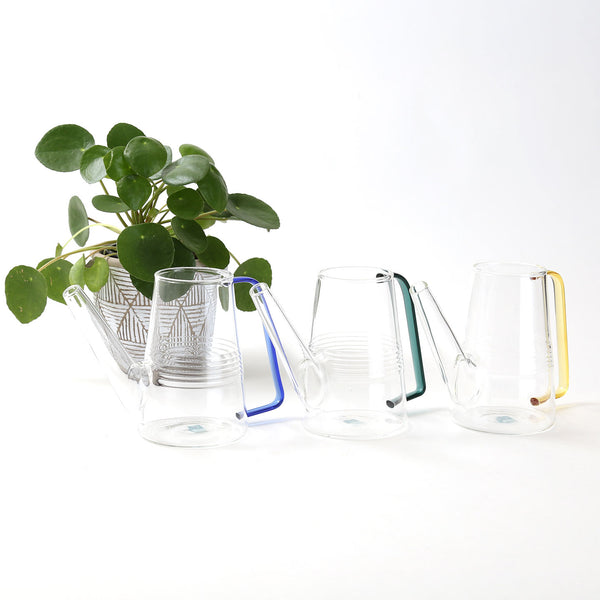 Glass Watering Jug / Yellow