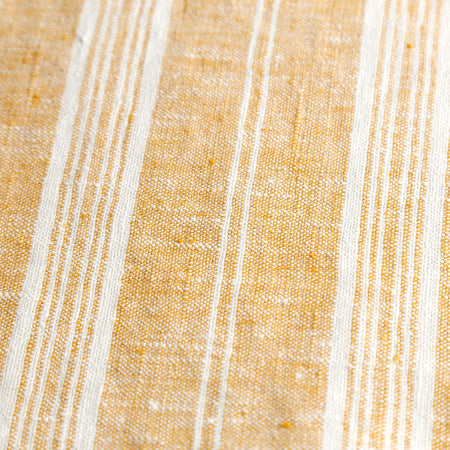 Multi Stripe Linen Rectangle Tablecloths / Gold