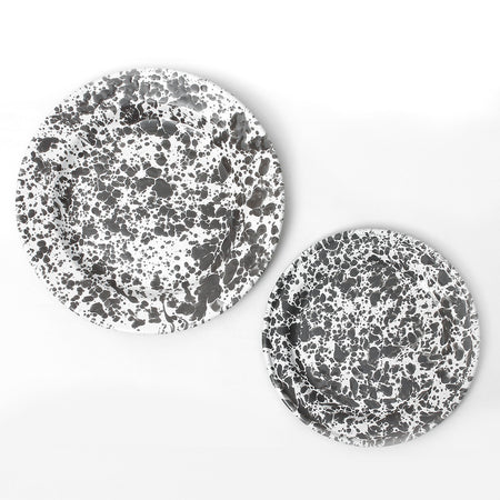 Enamelware / Grey Marble Salad Plate FINAL SALE