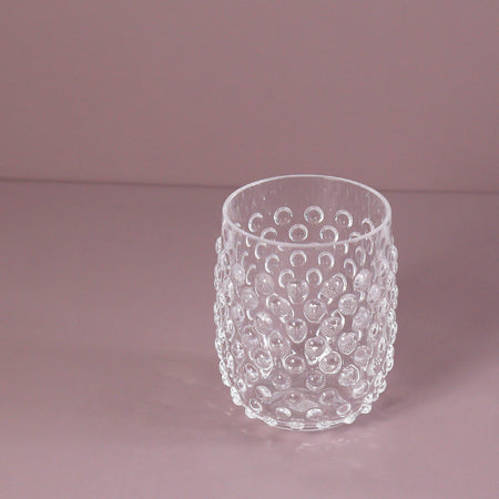 Outdoor Acrylic Hobnail Stemless Tumbler / 15oz Clear
