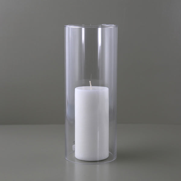 Open Glass Hurricane Candle Holder