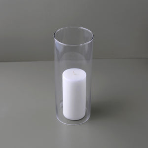 Open Glass Hurricane Candle Holder