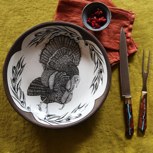 Laura Zindel Small Round Platter / Turkey
