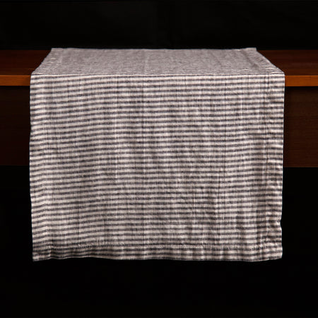 Stripes Linen Table Runner / 59"
