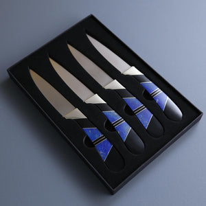 Lapis & Jet Steak Knife Set