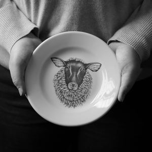Laura Zindel Bistro Plate / Burrowing Owl