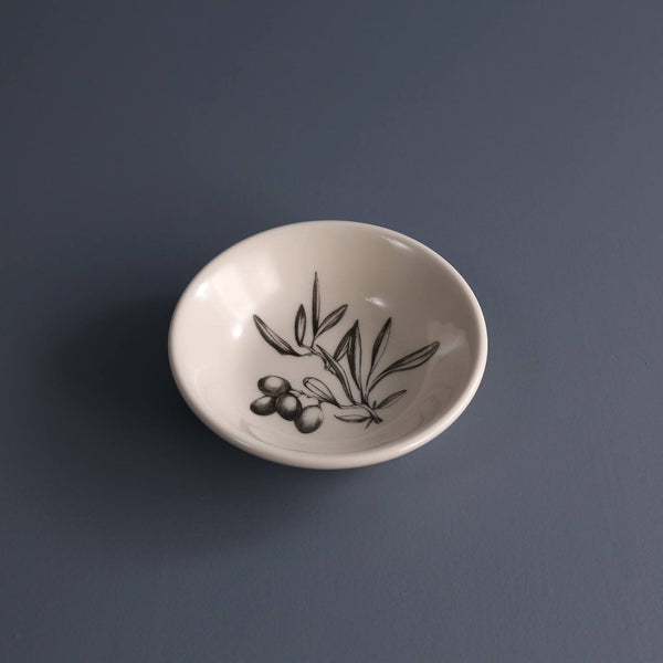 Laura Zindel Sauce Bowl / Olive Bunch