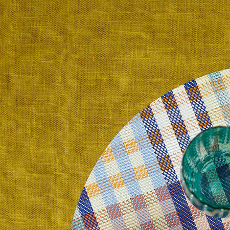 Terra Linen Rectangle Tablecloths / Citrine