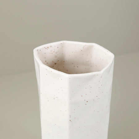 Andrew Molleur Large Origami Vase / Speckled