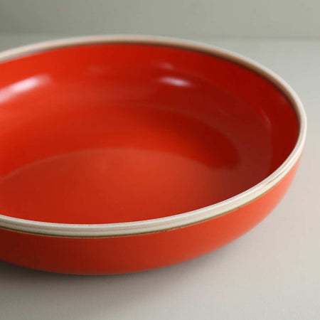 Coral Red Extra Large Serving Bowl