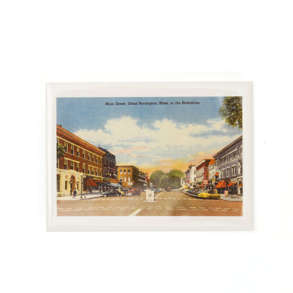 Vintage Style Berkshires Magnet / Main Street Great Barrington